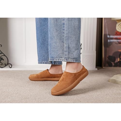 Image of LCQL Men Breathable Slides Slipper Leather Mules and Clog Summer Outdoor Indoor Flat Loafers Size 7-12