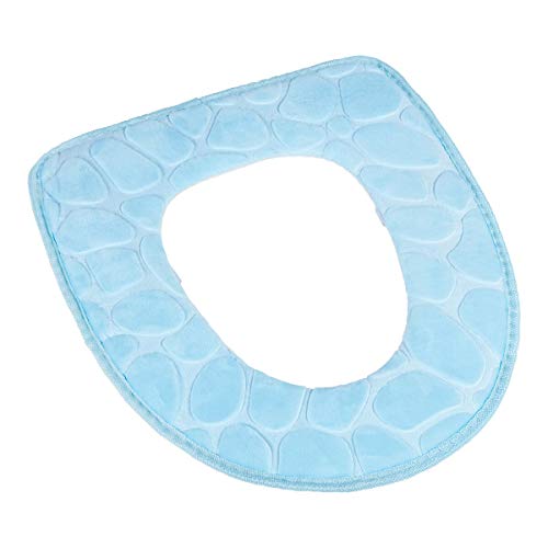 genialo TRI Soft-WC-Sitzauflage, Toilettenauflage Toilettensitzkissen weicher Toilettensitz, Klettverschluss, Polyester, 43 x 36,5 cm