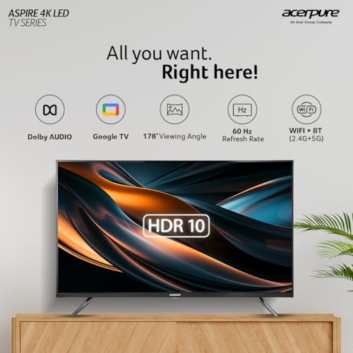 Acerpure 109 cm (43 inch) Aspire Series FHD LED Smart Google TV AP43FG41AASPD Model (Black) 2 41NtHOkkWML