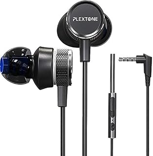 Gaming Earphones,Pasuwisma Earbuds Wired Stereo Bass in-Ear Headphones E-Sport Noise Cancelling Compatible