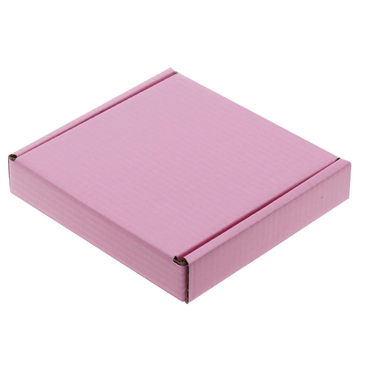 50 x C7 A7 Pink Box 101x101x22mm (4x4x0.8") RM Large Letter Cardboard Shipping Mailing Boxes — image 1