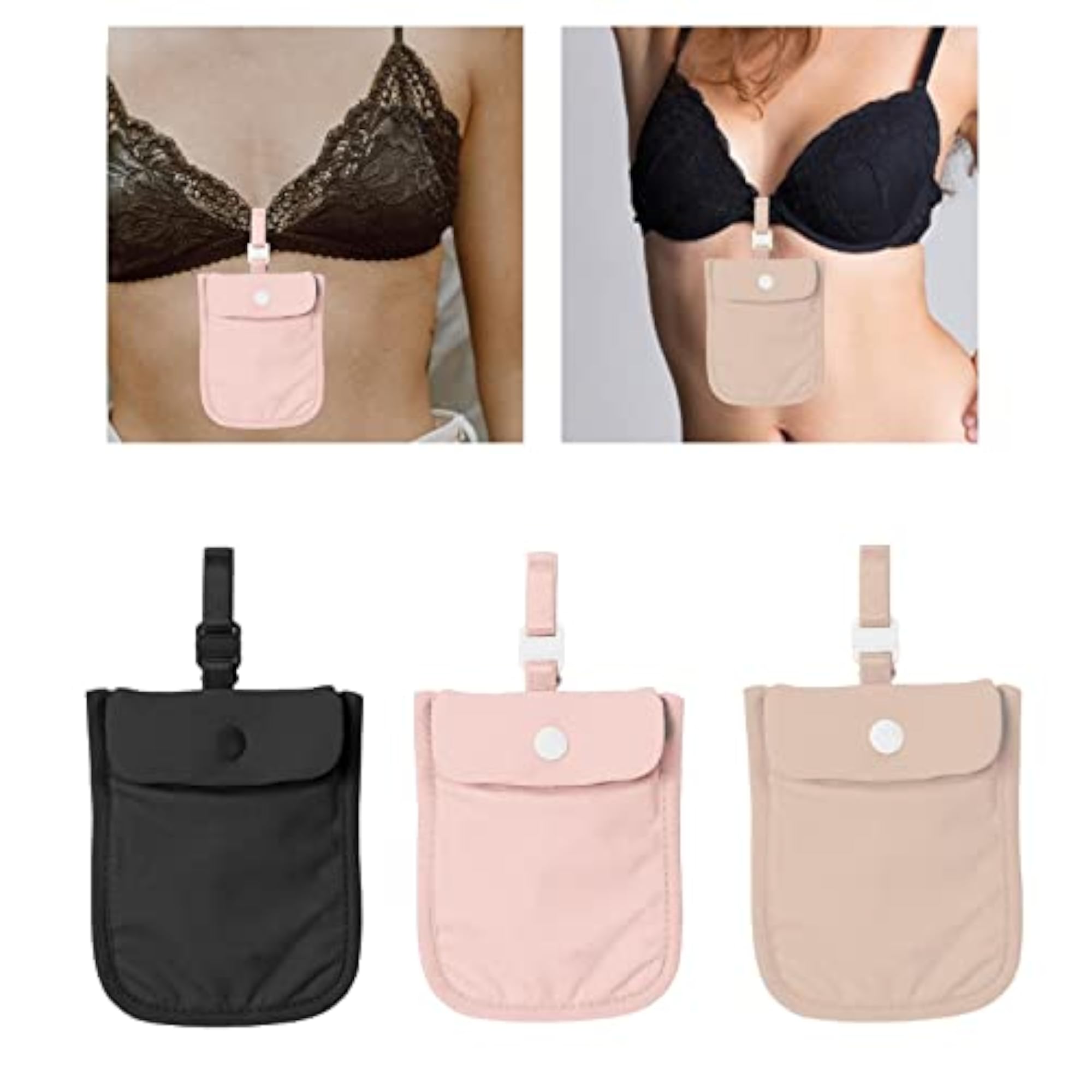 Hide Washable Bra Pouch for Travel, Women