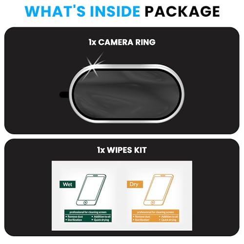 Image of FIRST MART Silver Camera Ring Guard Protector for Poco X8 Pro Max | Tempered Glass with Metal Alloy Rings, HD Clear, Scratch Resistant, Case-Friendly | Pack of 1