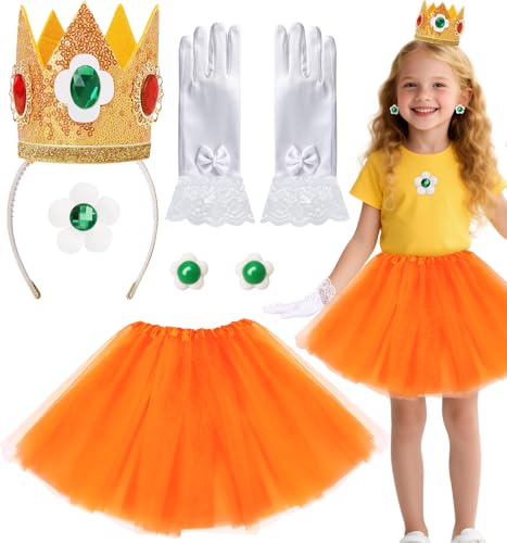 Set de 5 Piezas Disfraz de Princesa y Accesorios para Niñas miniatura 1