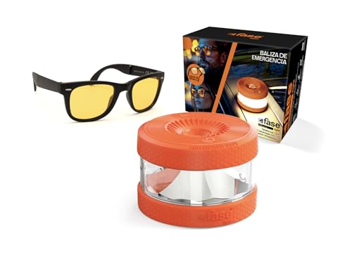 Luz Emergencia Coche Homologado Dgt Con Gafas De Conducción Nocturna - Baliza V16 Homologada Dgt Con Geolocalizador - Proporciona Geolocalización A La Dgt - Faselight Color Naranja Luz Emergencia Coche Homologado Dgt Con Gafas De Conducción Nocturna - Baliza V16 Homologada Dgt Con Geolocalizador - Proporciona Geolocalización A La Dgt - Faselight Color Naranja