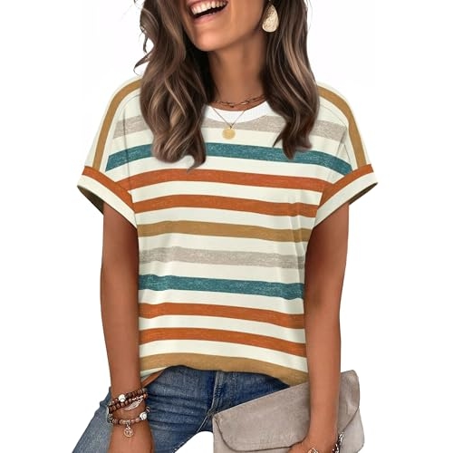 WIHOLL Womens Tops Summer Outfits 2026 Spring Clothes Boho Vacation Travel Cruise Essentia...