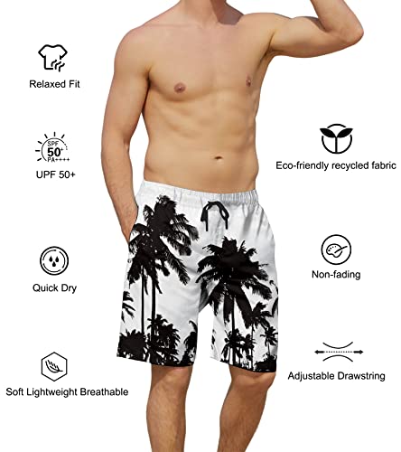 Belovecol Mens Swim Trunks Summer Cool Quick Dry Board Shorts Bathing Suit with Side Pockets Mesh Lining S-3XL3