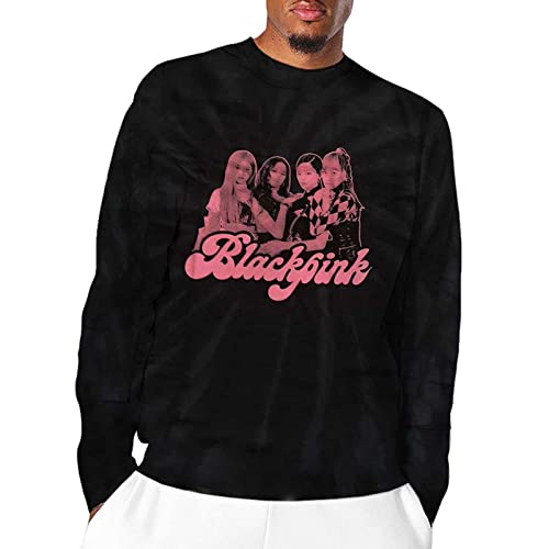 T-shirt BLACKPINK Long Sleeve Dip Dye Idéal pour les Concerts et le Streetwear