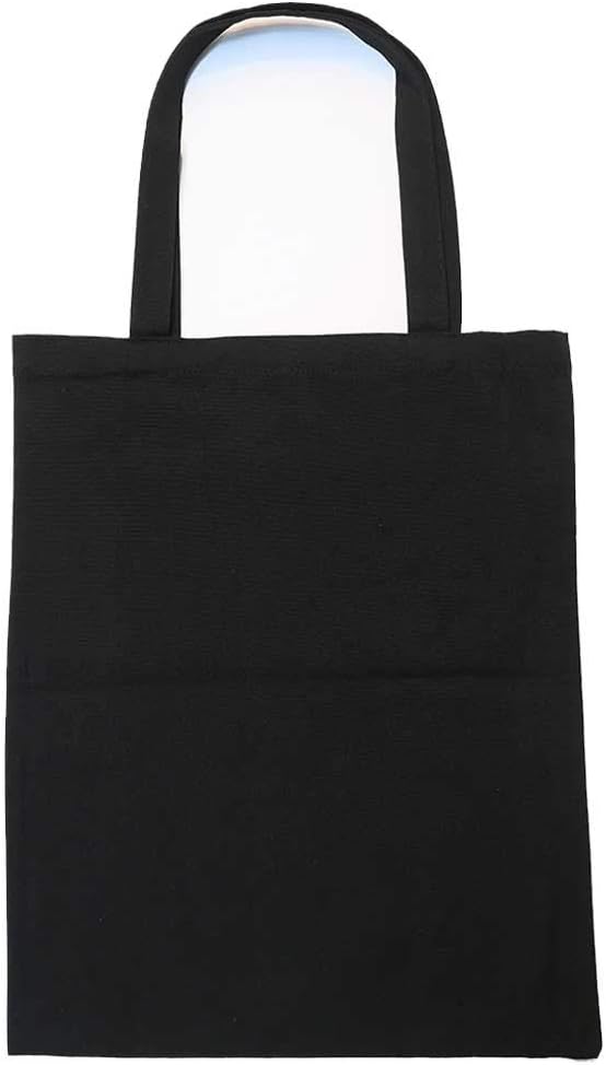Bolsa de tela negra lisa para libros, Carga Hasta 10 Kg para llevar al  hombro 34cm x 41cm : Amazon.es: Hogar y cocina