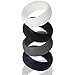 Silicone Wedding Rings for Men by Pomê - Stylish & Affordable Silicone Rubber Rings for Everyday Use & an Active Lifestyle - The Safe Silicone Wedding Band - 4 Pack
