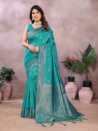 Image of Avantika Fashion Women's Kanjivaram Soft Silk Banarasi Sarees With Blouse Piece