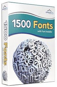 Summitsoft 1500 Fonts Software w/Font Installer - High Quality TrueType Fonts!
