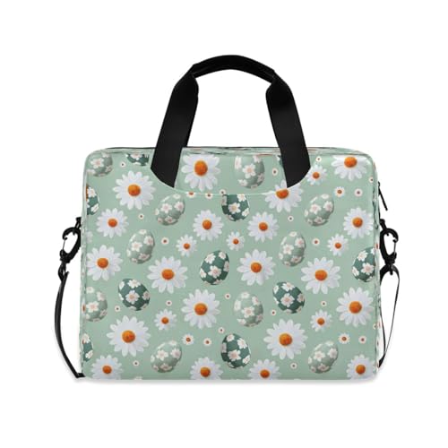 Bolso para portátil senya con diseño de crisantemo verde miniatura 1