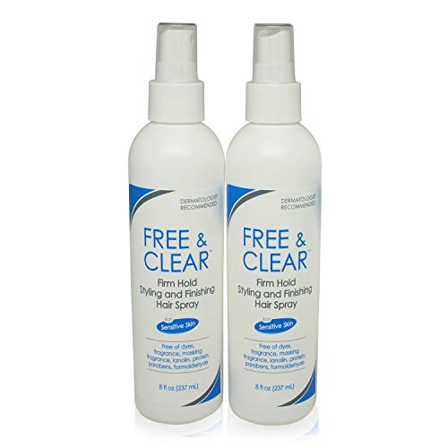 Free & Clear Hairspray Firm Hold, 8 Ounce (Pack of 2)
