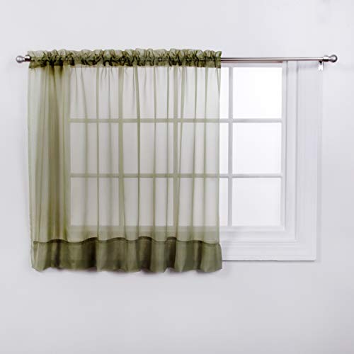 Stylemaster Elegance Sheer Voile, 60" X 36" | Panel, Sage