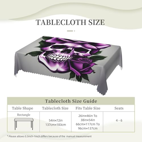 Nappe rectangulaire violette de qualité supérieure imprimée