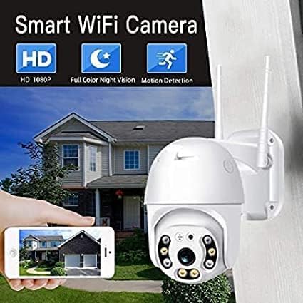 Image of TP PLUS 3MP Full HD Indoor Wireless WiFi CCTV Security Camera | Motion Tracking | Two Way Talk | Colored Light Vision | Support Upto 128GB SD Card | Includes Indian Holder (Dome Camera)
