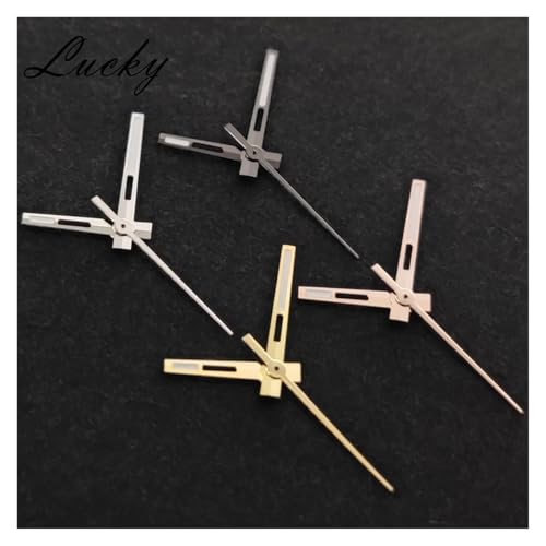 Aiguille de montre NH35 argent avec index luminescent vert C3 pour modification - 4