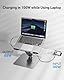 BENFEI Laptop Ständer mit 7-in-1 USB C Dockingstation – HDMI (4K@60Hz), 1×SD& 1×Micro SD Kartenleser, 100W Power Delivery, 10Gbps (1×USB-C & 2×USB-A 3.2) – Für MacBook Pro/Air iPad Pro XPS & ThinkPad