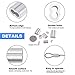Glarks 315-Pieces 8 Sizes Aluminum Crimping Loop Sleeve Double Barrel Ferrule for Wire Rope and Cable Line End Assortment Kit - M1.2-M6