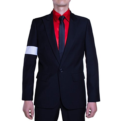 Michael Costume Jackson Suit Jacket Dangerous Costume (Adult Size Medium) Black