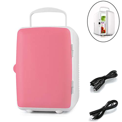 4L Mini-Kühlschränke,Autokühlschrank Haushaltskühlschrank Mit AC/DC-Netzkabeln,Kompakter Tragbarer Leiser Minikühlschrank Mit Kühl- Und