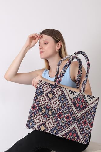 Image of LX LEKHX Women's Tote Bags - Stylish Handbags for Office, College & Party Use | Spacious & Trendy Shoulder Bag for Work, Casual & Evening | Durable, Lightweight & Fashionable Tote for Women