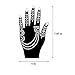Xmasir 8 Sheets Henna Tattoo Stencil Kit for Women Girls Hand Finger Body Paint Temporary Tattoo Templates 7.8'' X 4''