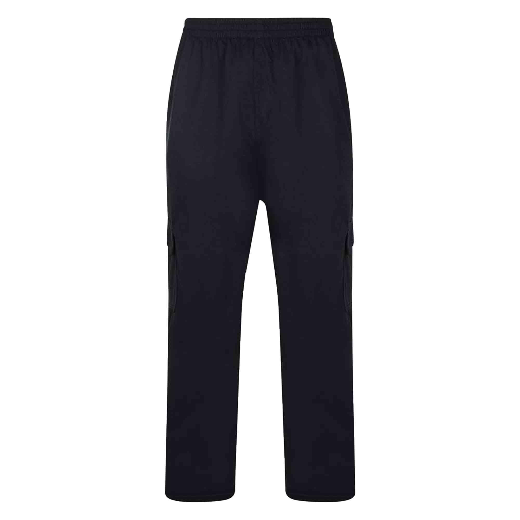 Kam Men's Black Big & Tall Cargo Joggers