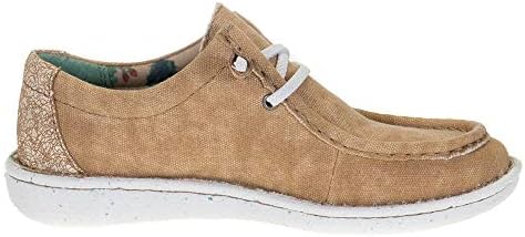 Justin Women's Hazer Shoes Moc Toe Honey 7 M | Image 4