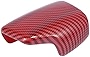 X AUTOHAUX ABS Red Carbon Fiber Print Car Gear Shift Knob Cover Trim Replacement for Audi A4 S4 A5 S5 2017-2020 for Audi Q5 SQ5 Q7 2017-2019