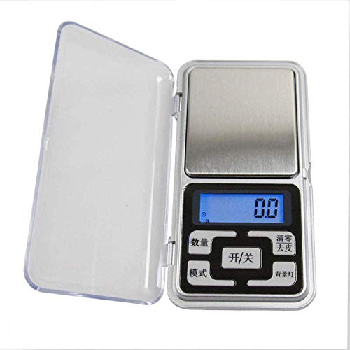 Digitale Taschenwaage, elektronische Waage, hohe Präzision, Schmuck, kleine Handfläche, tragbare Mini-Elektronikwaage, 500 g/0,01 g, 200