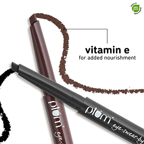 Plum Eye-Swear-By Brow Definer - Ash Black | Buildable Pigment | With Vitamin E | 100% Vegan & Cruelty Free - Image 5