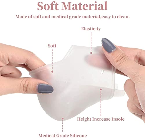 Image of Invisible Height Increase Shoe Insoles Air Cushion 3Cm Make You Taller,Supportive Comfort Dry Hard Cracked Heels Repair Cream Foot Care Ankle Support Cushion-For Men And Women ( Hieght Increase Insoles , 1 Pair )