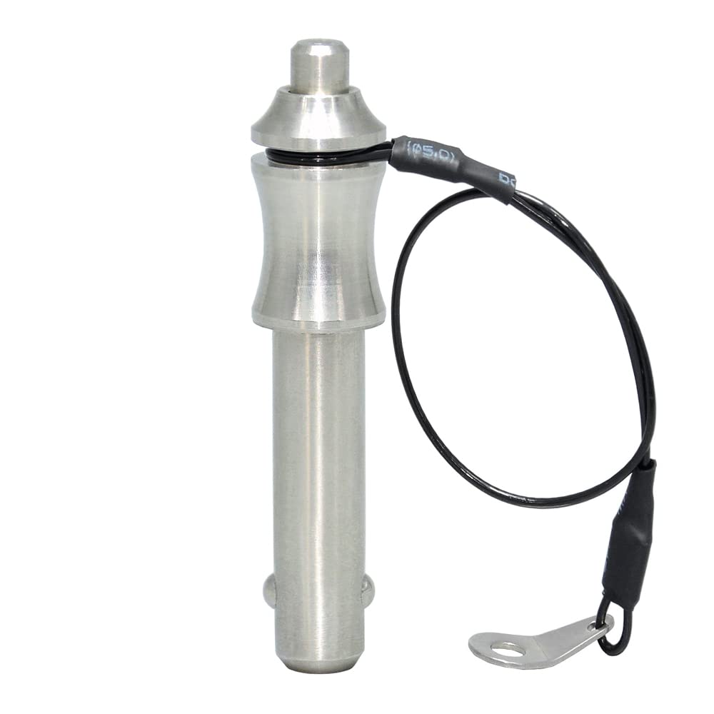 AUZHU - PLG - Inch - Marine Grade Stainless Steel Ball Lock pins Quick Release pin with Button Indexing pins Spring pins Positioning pins Safety pins Locating pins Dowels Size: M 5/16 in - L 3 in