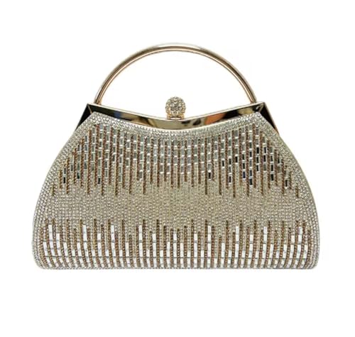 Sac à main de soirée chic pour mariage avec cristaux brillants