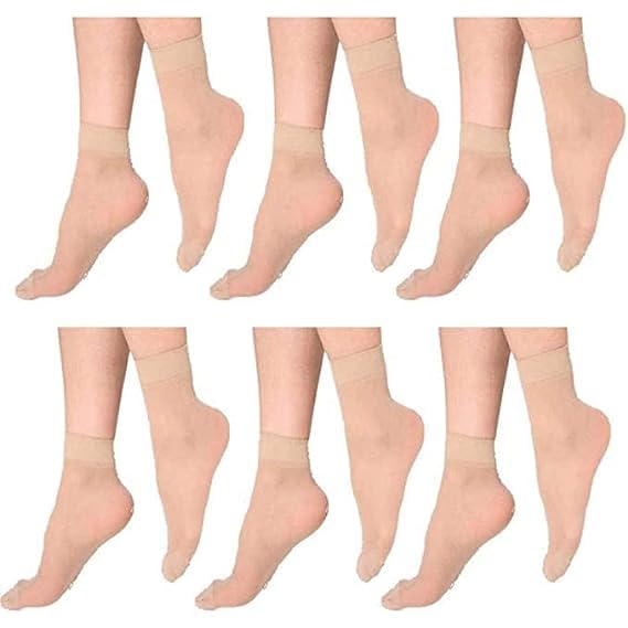 Sizzers Ultra-Thin Transparent Skin Color Ankle Length No Show Women/Girl Socks Low Cut Women/Girls Socks || Soft & Comfortable Relaxing Feel Comfortable Feet Socks (Skin Colour)-image-15
