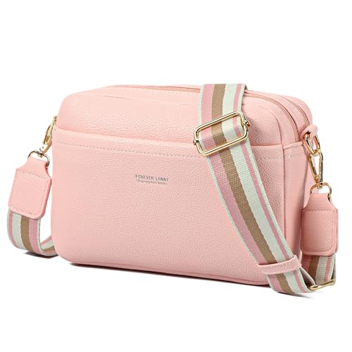 AIFILLE Sacoche Téléphone Portable avec Bandoulière, Petit Sac Bandouliere Femme pour Telephone Portable en Cuir Sac à Main avec 4 Comparitments et Large Sangle...