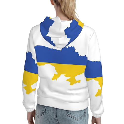 Sweat à capuche Ukraine extensible haut de gamme en textile doux avec finitions soignées