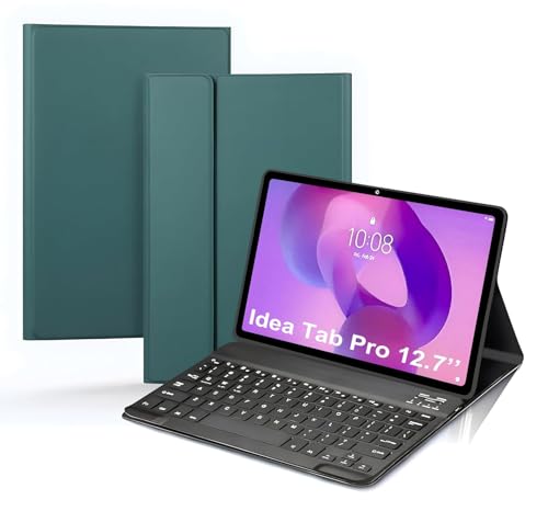 Image of ProElite Keyboard case for Lenovo Idea Tab Pro 12.7 inch 2025, Magnetic Detachable Wireless Bluetooth Keyboard Lenovo Idea Tab Pro 12.7 inch, (Dark Green)
