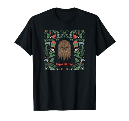 T-shirt Star Wars Chewbacca de Noël idéal pour vos soirées festives