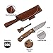 BPSKNIVES Bushmate 2.0 Designed by DBK - Bushcraft Knife - Fixed-Blade Carbon Steel Knife with Leather Sheath & Firestarter - Outdoor Full Tang Camping Survival Knives