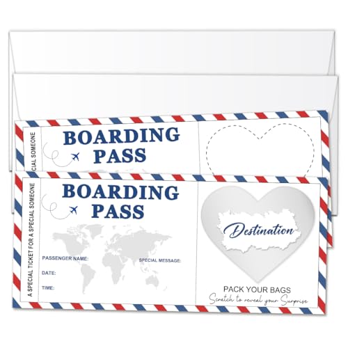 Stripe Boarding Pass Gift Ticket, Boarding Pass Airline Tickets S...