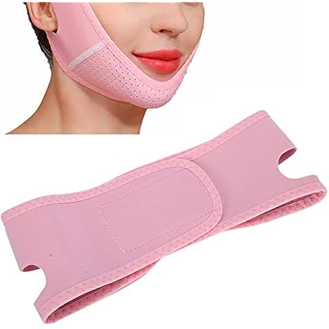 Double Chin Reducer, Anti Wrinkle Face Mask Band, Face Slimming Cheek Mask, V-Line Chin Cheek Lift Up Band Adjustable Face Tightening Lifting Belt Elastic Face Shaping Bandage Cover