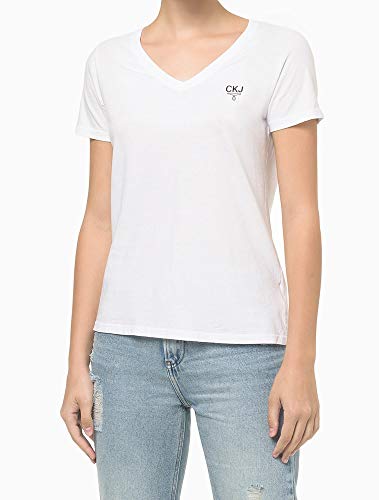 Blusa Silk Omega, Calvin Klein, Feminino, Branco, G