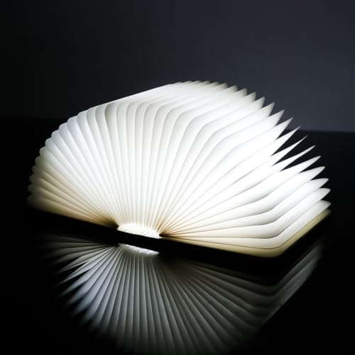 Lámpara de libro LED 8 colores con usb luz nocturna regulable de papel 4