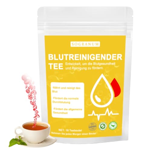 Blutreinigender Tee - Unterstützt die natürliche Entfernung überschüssiger Abfallstoffe aus dem Blutkreislauf | mit Kräutern versetzt | Leber Darm Reinigung