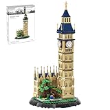 GHQYTPR Big Ben Architecture Building Block Set 783 Pcs Elizabeth Tower Landmark Model Building Kit London World Renowned Building Desktop Ornament Famous City Skyline Decor Gift for Adults Teens
