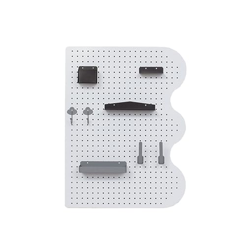Rangement mural panneau perforé multi-tailles pour optimisation espace bureau à domicile - 2