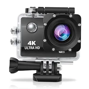 Drumstone ?Deal with 12 Years Warranty 2023 New Launch Ultra HD 4K WiFi Action Camera 100Ft Waterproof Sport Camera with 2 Inch LCD, 16MP 170 Degree Wide Angle(Multicolor)